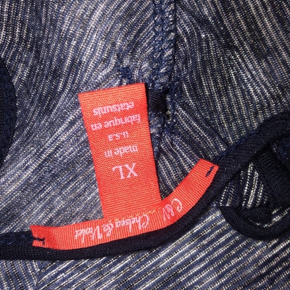 Navy Tye Dye Spaghetti Strap Cover up/ Shirt - Picture 4 of 4